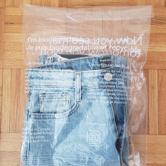 Frank & Oak - "Kim" style, Light Blue Denim Jeans - Picture 5 of 6